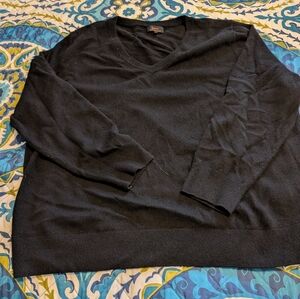 Quince Mongolian Cashmere V-neck Sweater 3x